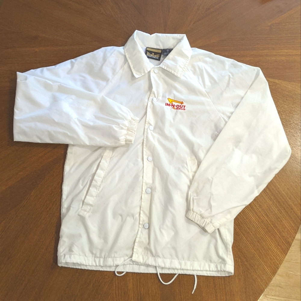 Ultra rare White in-n-out windbreaker jacket - size S